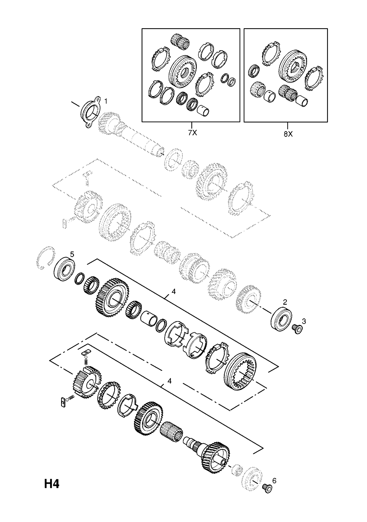 Group H Transmission Subsection 1 F23 Manual transmission